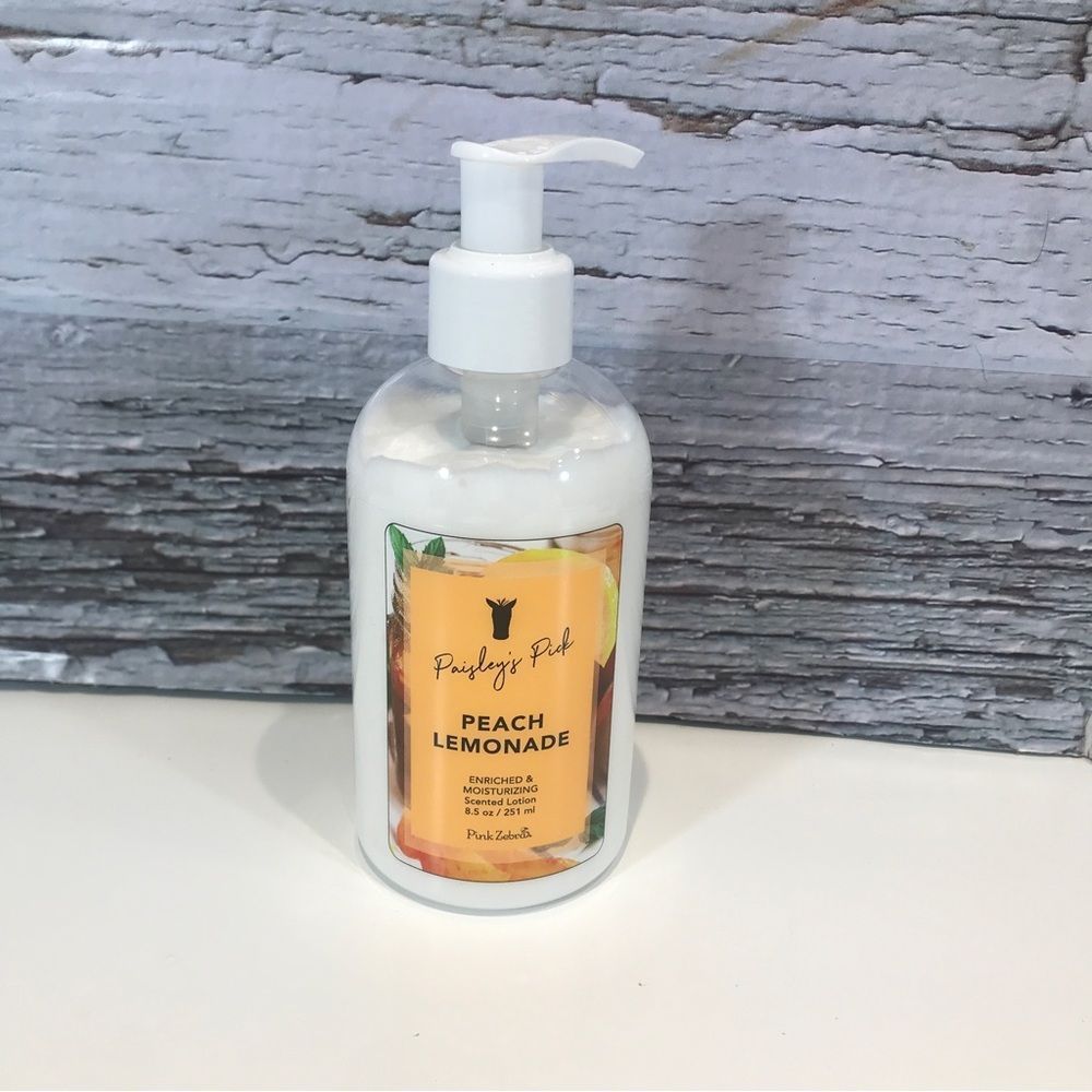 PINK Zebra Scented Lotion Retired Peach Lemonade New